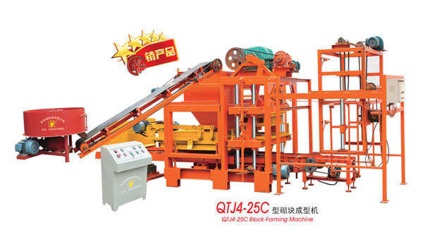 QTJ4-25C type of fly ash brick machine brick machine